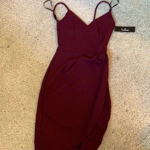 Burgundy dress from Lulu’s